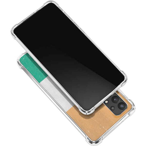 Ivory Coast Flag Distressed Galaxy A32 5G Clear Case